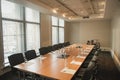 Empty Board Room for a Meeting Royalty Free Stock Photo
