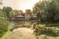 Local village house in Dal lake,Srinagar,Kashmir,India