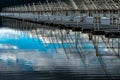 Empty Boat Moorings at Lake Coeur D\'Alene Royalty Free Stock Photo