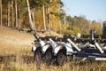 Empty boat trailer Royalty Free Stock Photo