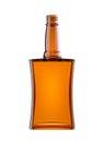 Empty bottle for scotch or brandy isolated