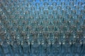 Empty bottles at bottling plant Royalty Free Stock Photo