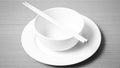 Empty bowl with chopstick black and white color tone style Royalty Free Stock Photo