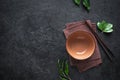 Empty bowl and Chopsticks Royalty Free Stock Photo