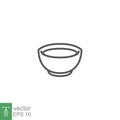 Empty bowl for kitchen utensil can be use for asian food style. Soup element Royalty Free Stock Photo