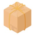 Empty box icon, isometric style Royalty Free Stock Photo