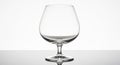 Empty Brandy Snifter Glass on a White Background cognac balloon Royalty Free Stock Photo