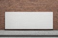 empty brick wall and white brick wall backgroundempty brick wall and white brick wall backgroundblank brick wall in the city. 3 d Royalty Free Stock Photo