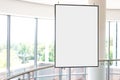 Empty bright art gallery with blank pictures on the walls Royalty Free Stock Photo