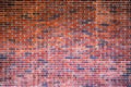 Empty brown brick wall background with texture and retro style