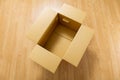 Empty brown carton box