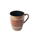 Empty brown ceramic mug isolated Royalty Free Stock Photo