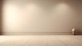 Empty brown concrete room and wood floor background, Perspective brown gradient concrete room for interior background, backdrop, Royalty Free Stock Photo