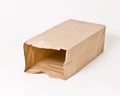 Empty brown paper bag