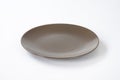 Empty brown plate Royalty Free Stock Photo