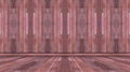 Empty brown red wall and floor room wood background Royalty Free Stock Photo