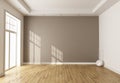 Empty brown room