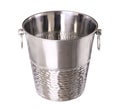 Empty bucket for champagne bottle isolated on a white