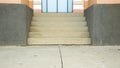 Empty building cement stairway