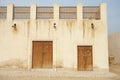 Empty buildings in the desert town of Al Wakrah Royalty Free Stock Photo