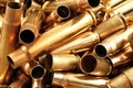 Empty Bullet Casings Close Up