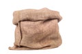 Empty burlap bag or sack