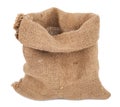 Empty burlap sack Royalty Free Stock Photo