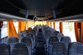 Empty bus interior Royalty Free Stock Photo