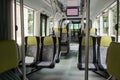 Empty bus interior Royalty Free Stock Photo