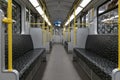 Empty BVG subway train U-Bahn / metro train in Berlin