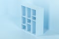 Empty cabinet in the empty new house, 3d rendering Royalty Free Stock Photo
