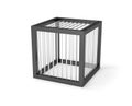 Empty cage miniature prison cage Royalty Free Stock Photo