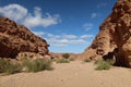 Empty calm passage in canyon Salama in Sinai