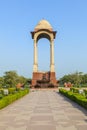 Empty canopy of George V at India Gate Royalty Free Stock Photo