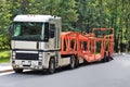 Empty car carrier truck Royalty Free Stock Photo