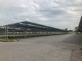 Empty car parking lot with roof Royalty Free Stock Photo