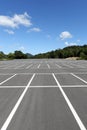 Empty car parking lot