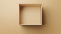 Empty Cardboard Box Mockup Royalty Free Stock Photo