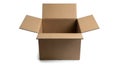 Empty cardboard box ready for packing and shipping items Royalty Free Stock Photo