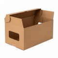 Empty cardboard shipping box Royalty Free Stock Photo