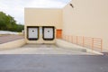 Empty cargo loading bay dock Royalty Free Stock Photo