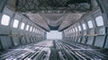 Empty Cargo Plane Interior Royalty Free Stock Photo