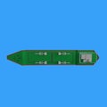 empty cargo ship top view 3d object