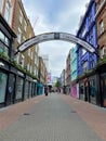 Empty Carnaby Street London during lockdown 2020