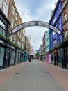 Empty Carnaby Street in London, UK during lockdown 2020 Royalty Free Stock Photo