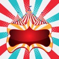 Empty Carnival Circus Banner