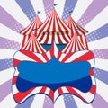 Empty Carnival Circus Banner