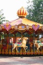 Empty Carousel Ride for Children Royalty Free Stock Photo