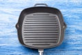 Empty cast-iron grill pan Royalty Free Stock Photo