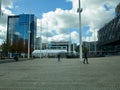 The empty Centenary Square in Birmingham Royalty Free Stock Photo